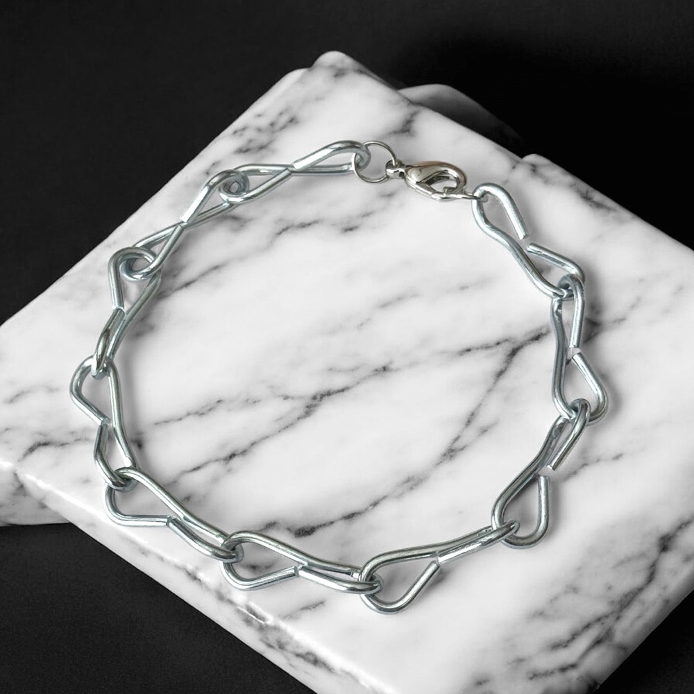 5 For $25💫Punk Silver Chain Bracelet